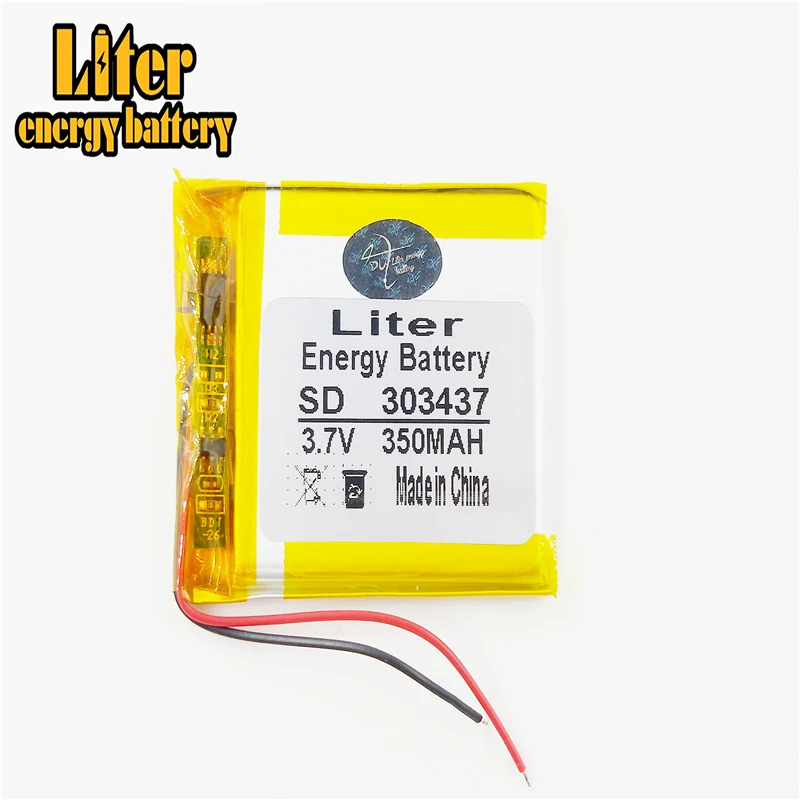 303437 3 7 V 350mah литий полимерный аккумулятор планшета с защитной платой для MP3 MP4 GPS