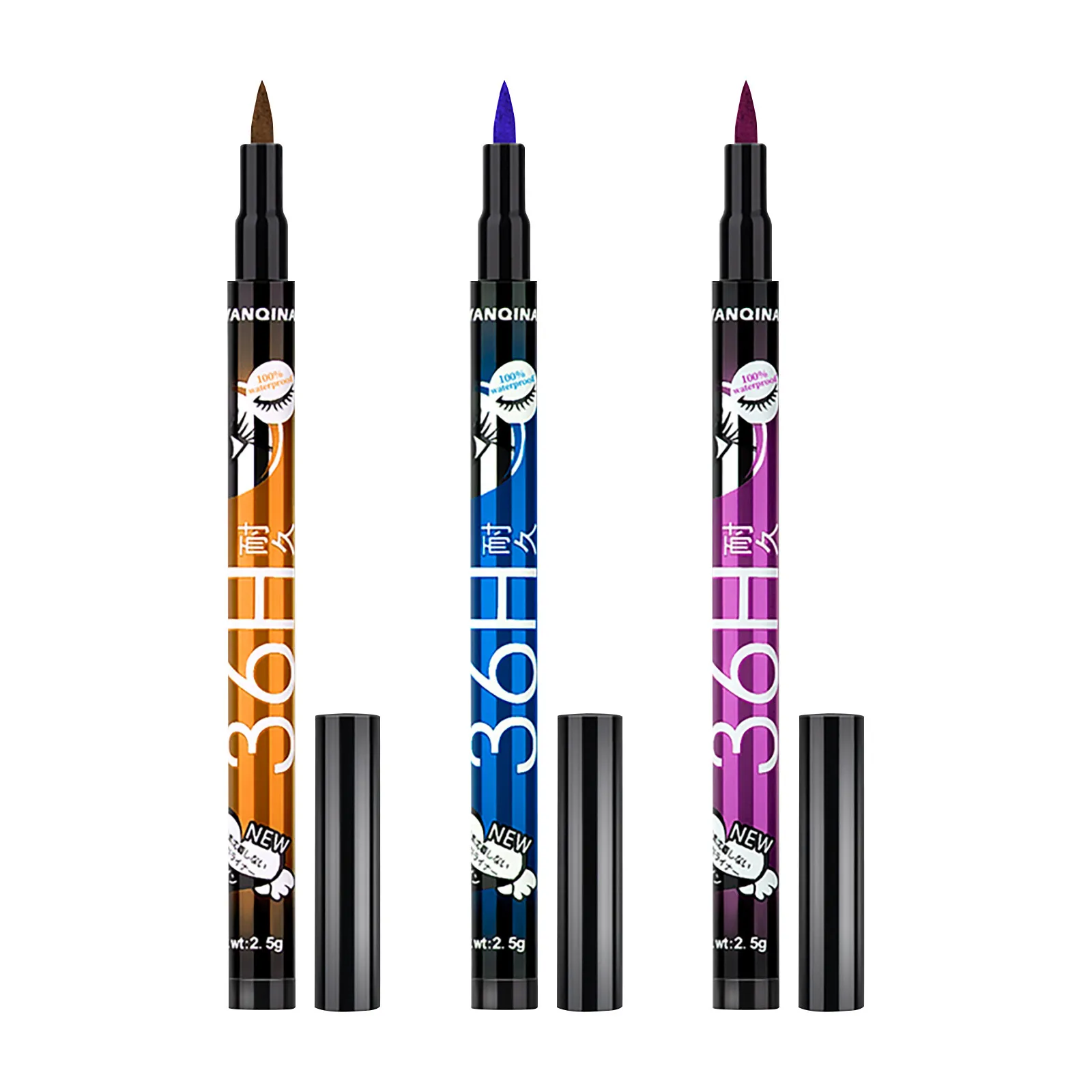 

4 Colors 36h Eyeliner Pencil Liquid Eye Liner Smooth Waterproof Pen Precision Long-lasting Make Up Tools Maquiagem