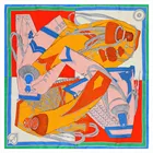 130 см роскошный брендовый квадратный шарф новый дизайн саржевый шелковый шарф женский платок шарфы для дам модная шаль