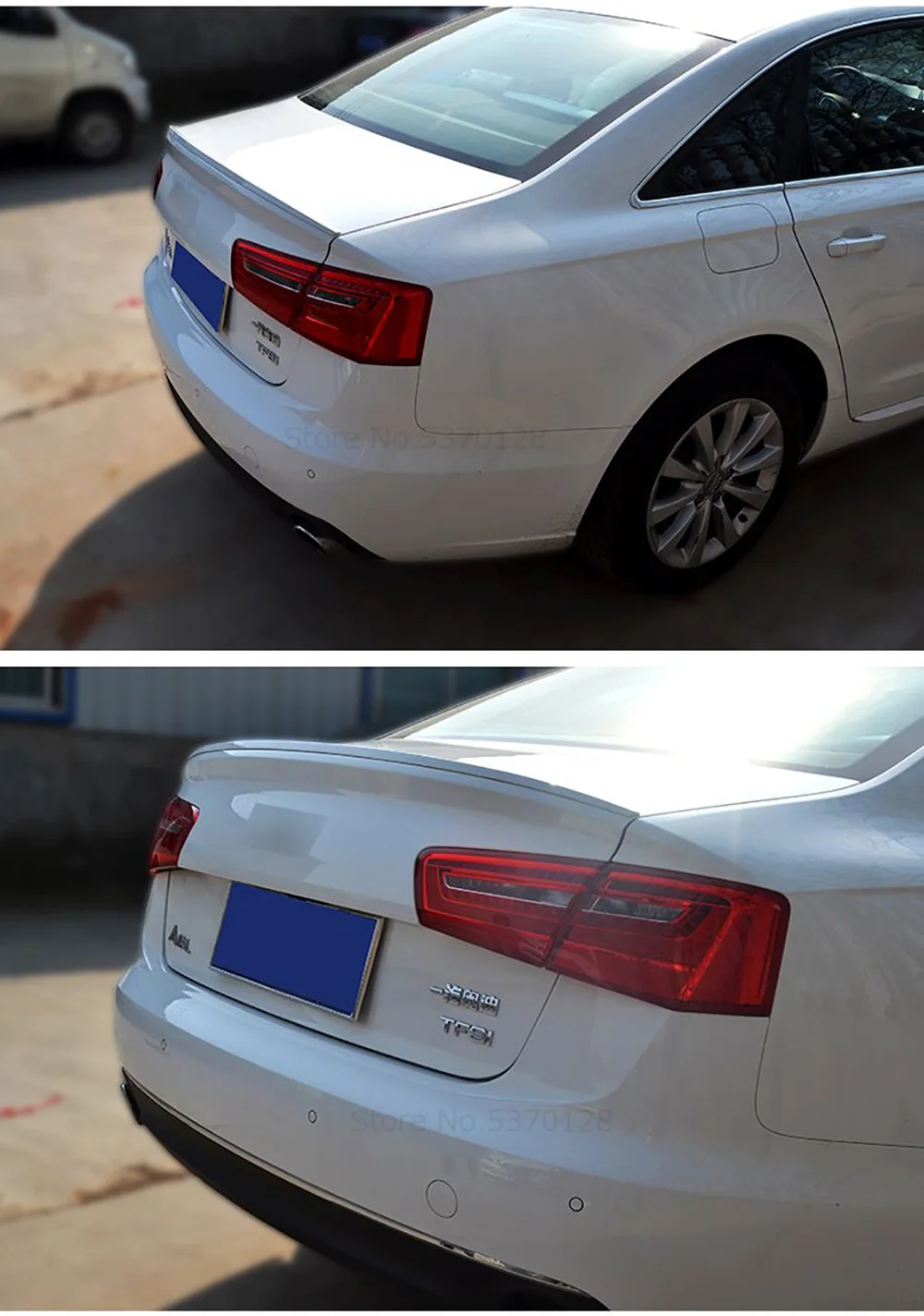 Для Audi A6 C7 черный спойлер 2011 2012 2013 высокое качество, поступления г. ABS пластмассовый задний багажник крыла спойлер автомобиля аксессуары