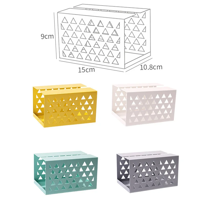 

Wrought Iron Geometric Tissue Box Tissue Box Cover Rectangular Metal Tissue Box for Paper Facial Tissues Tissue Box Hold MDJ998
