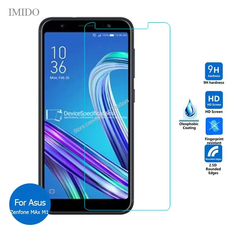 

2PCS For Asus Zenfone Max M1 Live L1 ZA550KL ZB556KL ZB555KL Tempered Glass Screen Protector on ZB 555KL 556KL ZA550 ZB556 KL