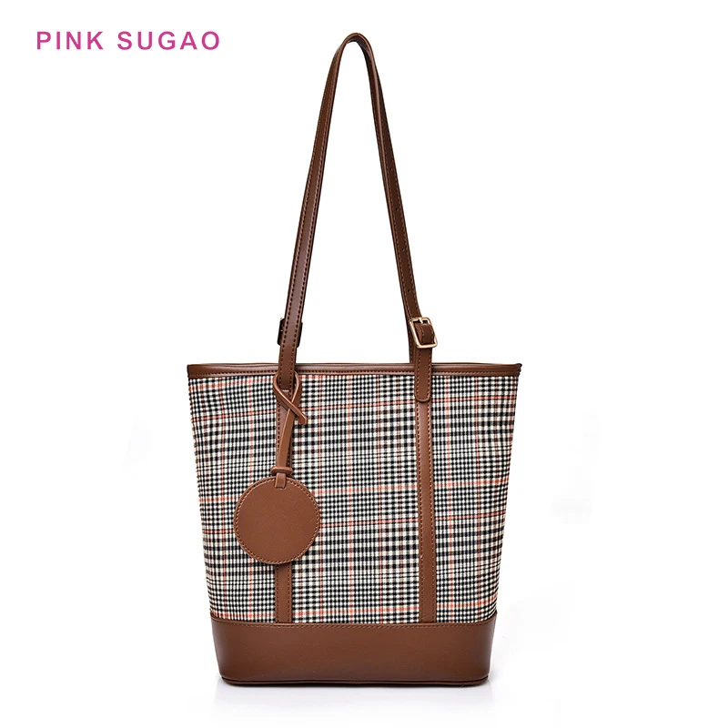 Роскошные женские сумки розового цвета Sugao, дизайнерская модная дамская сумочка на плечо, сумка на цепочке, вместительный кошелек от извест... от AliExpress RU&CIS NEW