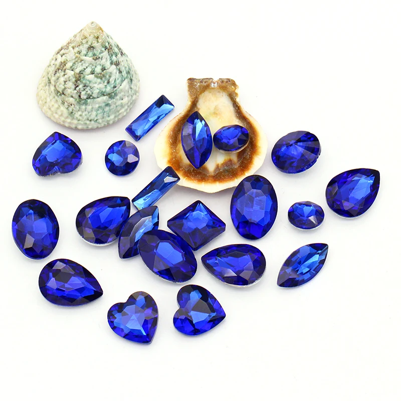 40 шт. яркие разноцветные хрустальные стразы в форме страз стеклянные аппликации