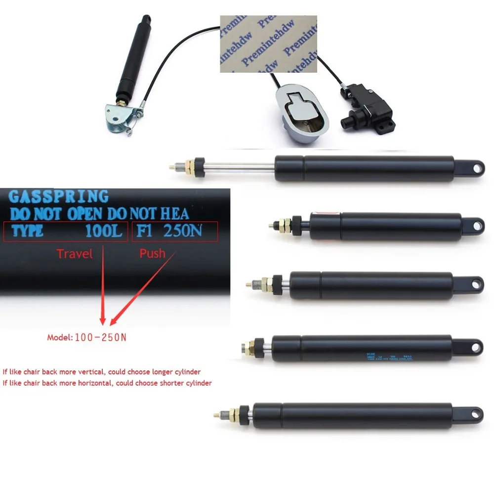 Сиденье Кресло задний газовый пневматический цилиндр Замена откидной ударный