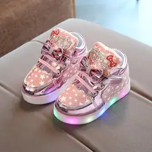 Обувь для детей; кроссовки для маленьких девочек; обувь для скейтборда с подсветкой; обувь из искусственной кожи; нескользящая обувь для детей Обувь для детей; кроссовки для маленьких девочек; обувь для скейтборда с подсветкой; обувь из искусственной кожи; нескользящая обувь для детей