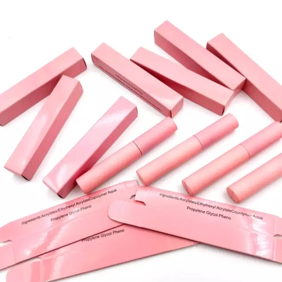 

Custom Pink Eyelash Adhesive Packaging Glue Package Strip Lash Latex Free Glue Box