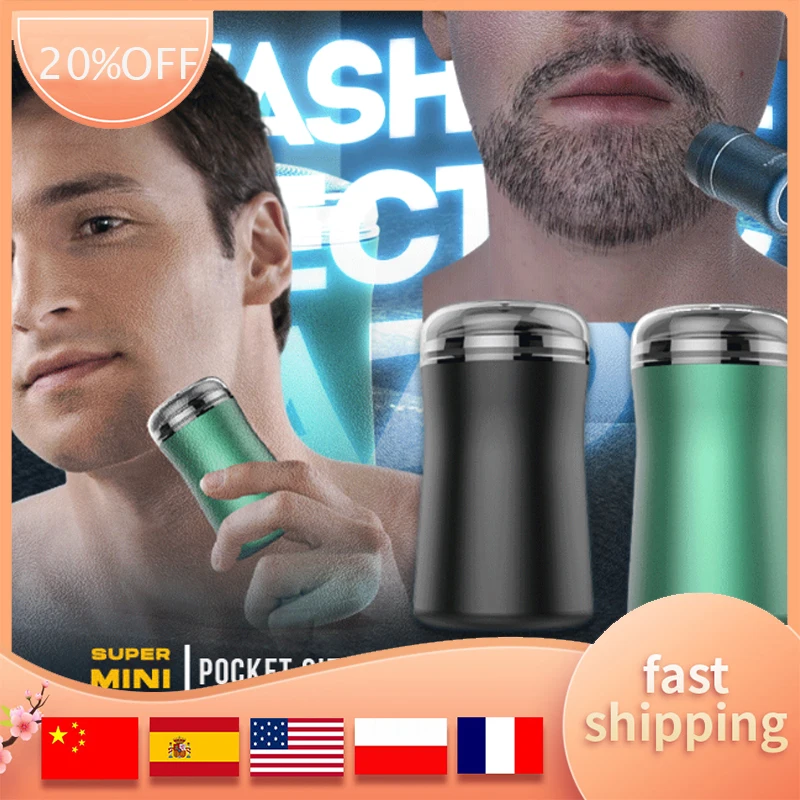 

Маленькая электрическая бритва для мужчин, портативная Безопасная мини-бритва с зарядкой от USB, водонепроницаемая Компактная Беспроводная ...