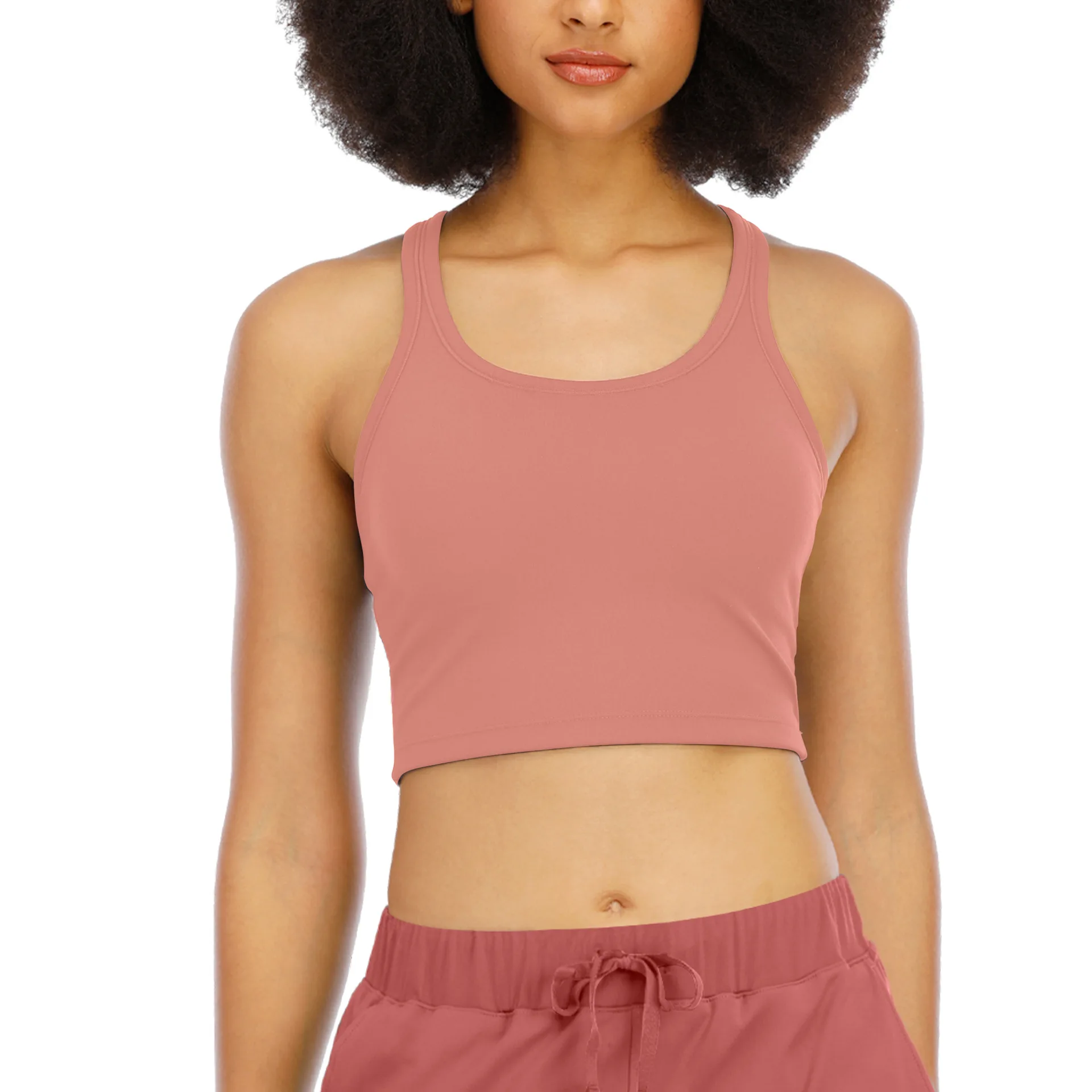 

Seamless Yoga Bra Women Sports Tank Top Running Fitness Vest Beauty Back Shockproof Solid No Steel Ring Workout Gym Clothes