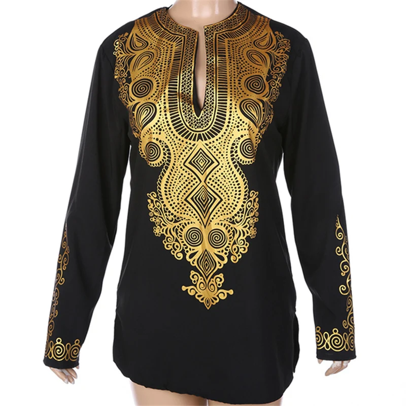 Африканская одежда 2017 африканская Дашики стиль Национальный ветер печати v