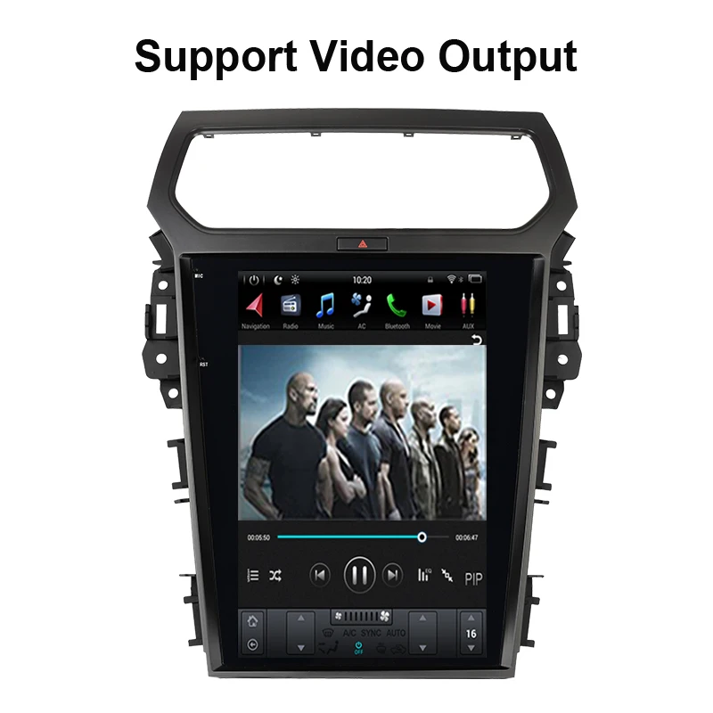 Android 9.0 Tesla Vertical Screen Car Multimedia Player For Ford Explorer 2013-2022 GPS Navigation auto Stereo Radio | Автомобили и