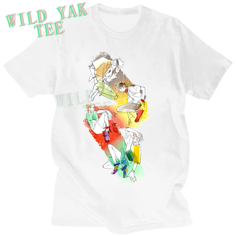 

Летняя футболка унисекс из 100% хлопка с черно-белым принтом