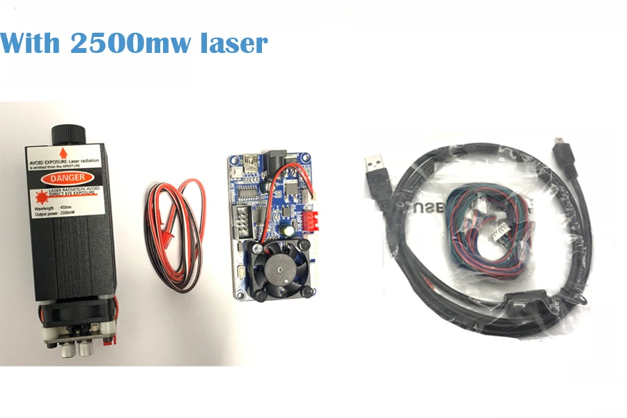 with 2500mw laser GRBL 2 оси плата управления DIY лазерная гравировка машина гравировка аксессуары Поддержка офлайн управления - Цвет: with 2500mw laser