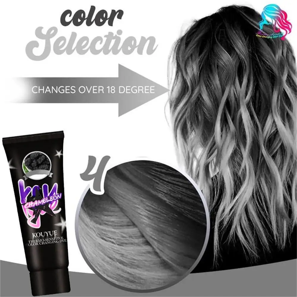 50 мл цвет термо чувствительный волос термохромный краска для крем натуральная