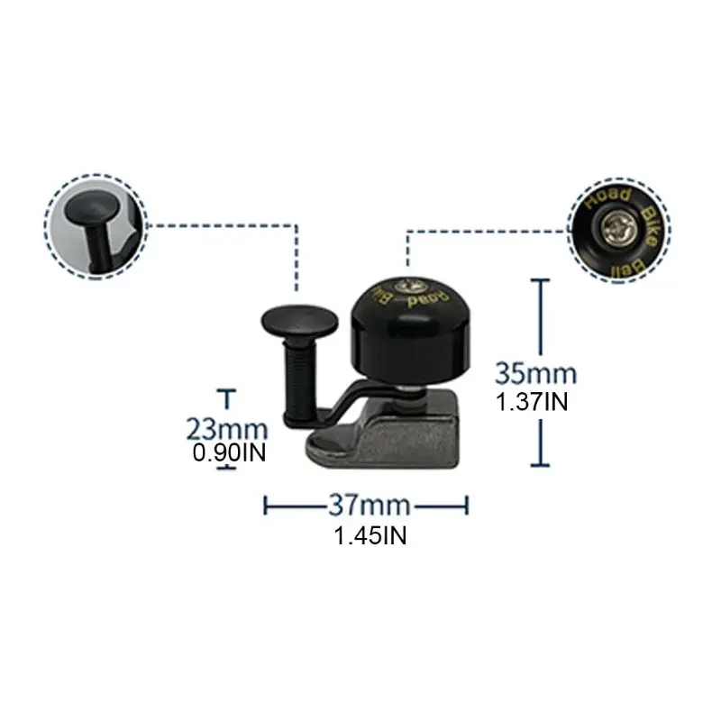 Маленький легкий велосипед с винтажным дизайном громкий медный Колокольчик для