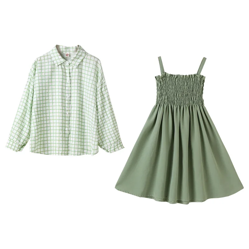 Детская одежда комплекты платьев для девочек новинка 2022 летняя