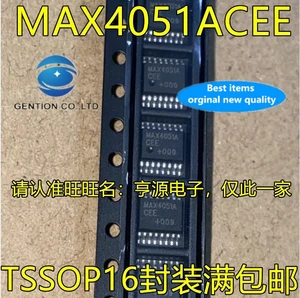 10PCS Analog switch MAX4051ACEE TSSOP16 foot multiplexer/demulti plexing  integrated IC in stock 100% new and original