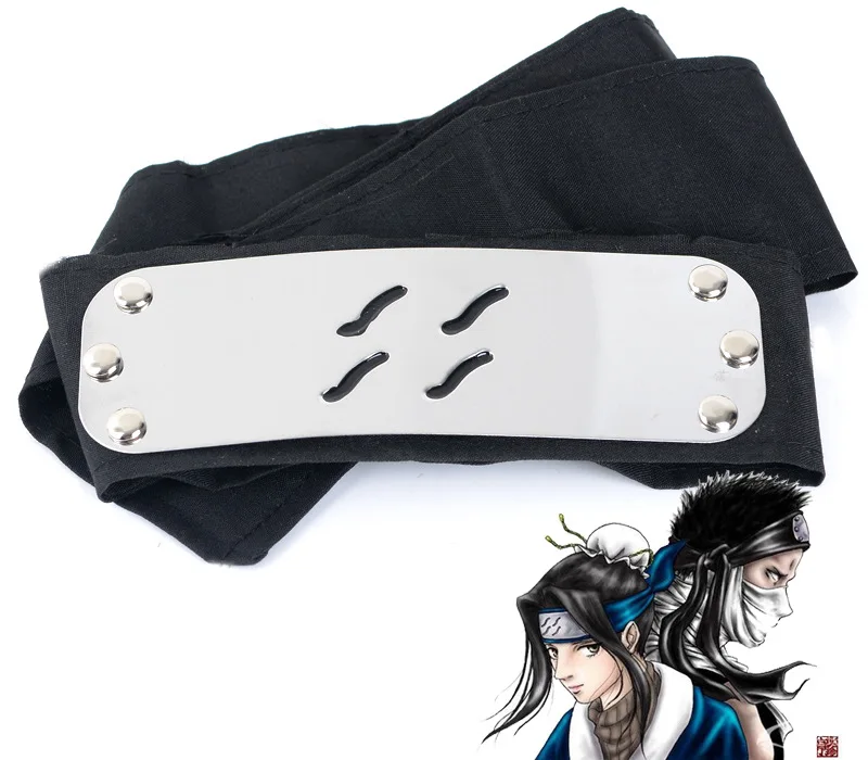 Серый Наруто Узумаки Наруто Хатаке Какаши Учиха Саске деидара ПВХ кунай оружие сюрикен ручной меч повязка на голову Csoplay аксессуары - Цвет: Серый