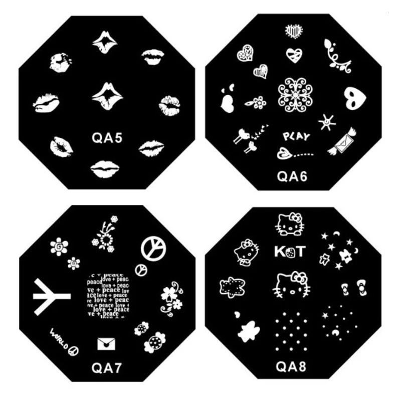 Шаблон для стемпинга нейл арта пластины Stamper DIY полировка печать изображения