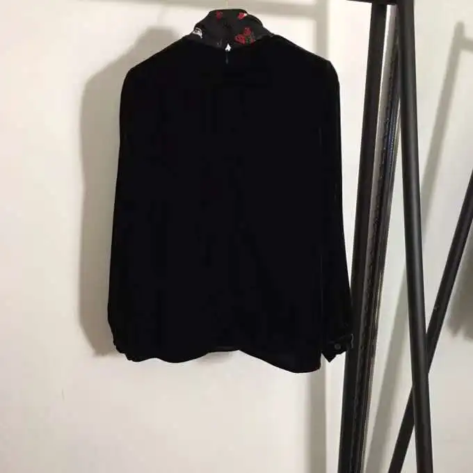 Женский шарф с принтом роз Luna2020 Элегантная Шелковая Рубашка со светодиодной