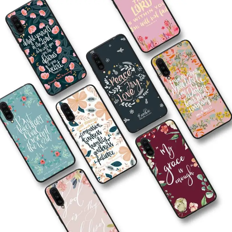 

Christian bible quotes verse jesus Phone Case For Xiaomi mi9 mi8 F1 9SE 10lite note10lite Mi8lite Coque for xiaomimi5x