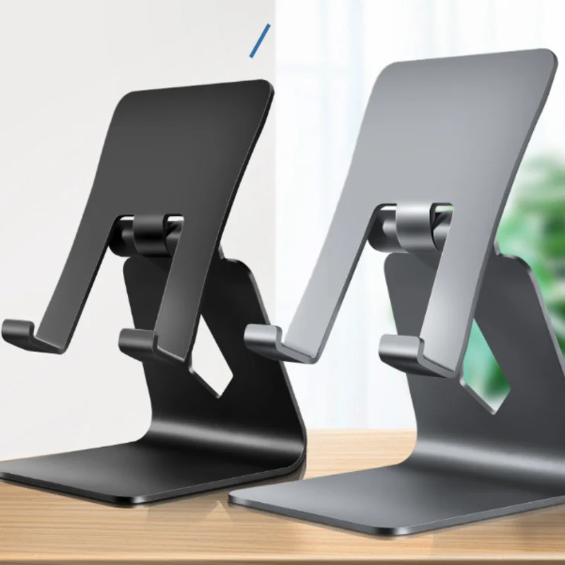 

Aluminum Alloy Single-folding Desktop Support Mobile Phone Tablet Computer Universal Lazy Support For Apple Ipad Live Support