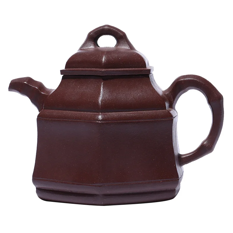 

Yixing mine old purple clay famous purple clay teapot handmade bamboo tripod teapot and tea set goods