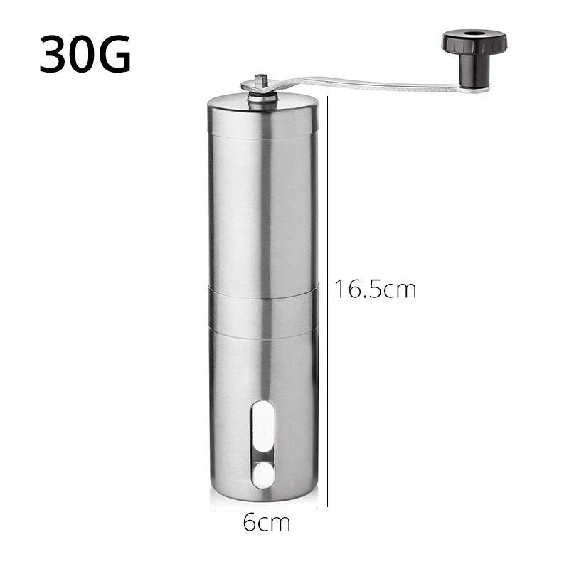 30G Capacity Ручные Кофемолки-регулируемые кофейные мельницы, пивоваренные шлифовальные машины для офиса дома, путешествий, кемпинга и французского пресса - Цвет: 30G Capacity