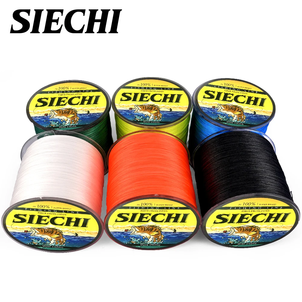 SIECHI 500 м леска 8 нитей для ловли карпа плетеный провод шнур ПЭ Pesca 6 цветов