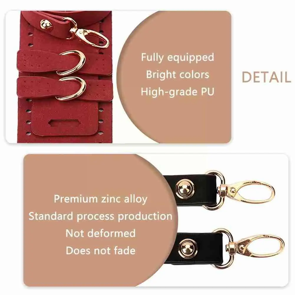 

Artificial leather shoulder bag 5pcs/set, replacement, sewing For diy, hand hand crocheting, accessories projects woven, W9V3