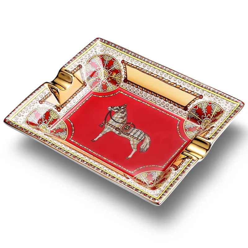 Сигарная пепельница Керамика Простой Большой домашний Гостиная Подарочная