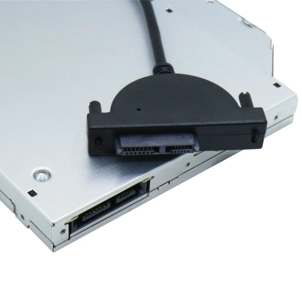 13Pin адаптер Новый USB 2 0 Mini Sata II 7 + 6 для ноутбука CD/DVD ROM Slimline привод конвертер винты