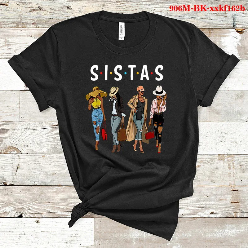 

Camiseta 90s Aesthetic Tee Shirt Lady SISTAS Letter Graphic T Shirt Women Summer Short Sleeve Tshirt Female Art T-shirt Camisas