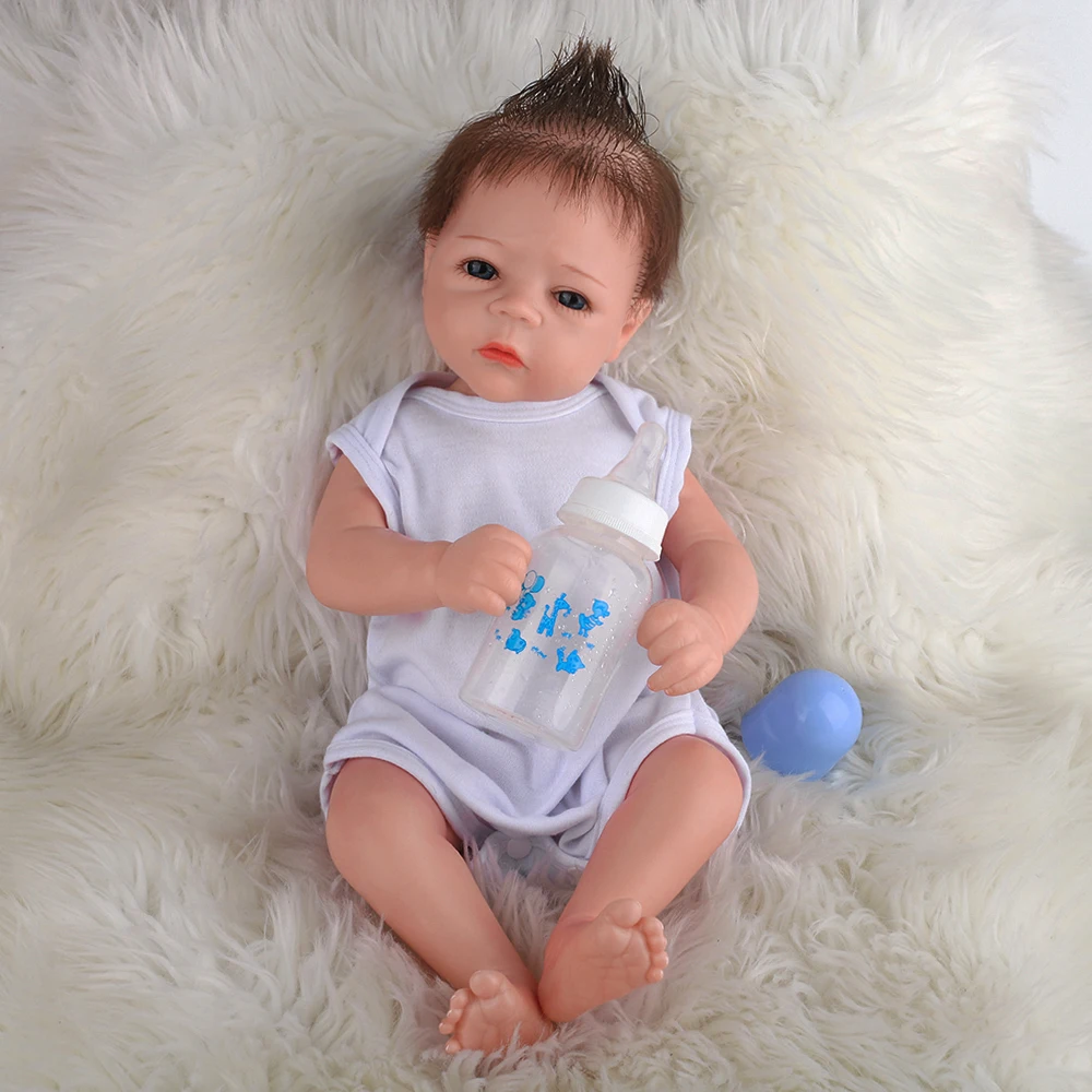 

Hoomai Reborn Baby Doll 20 Inches Lifelike Newborn Baby Silicone Vinyl Doll Toy for Children Christmas Gift