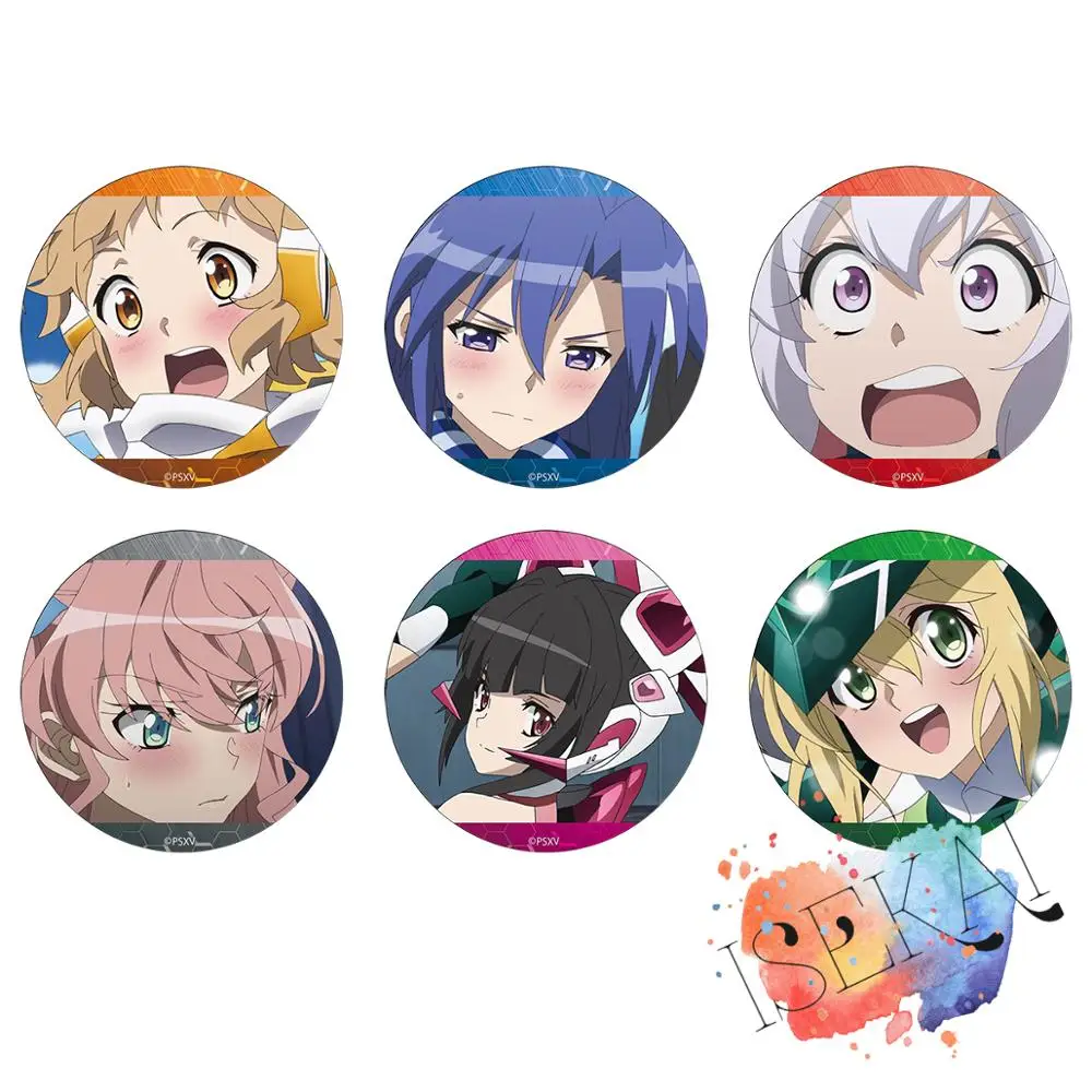 Senki Zessho Symphogear XV значок аниме Tachibana мозги казанари Tsubasa юкин Крис металлический значок брошь булавка