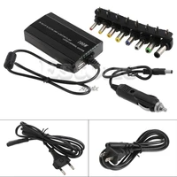 universal 8xtip connectors acdc to dc inverter car charger power supply adpter with car charger adapter cord for laptop eu plug