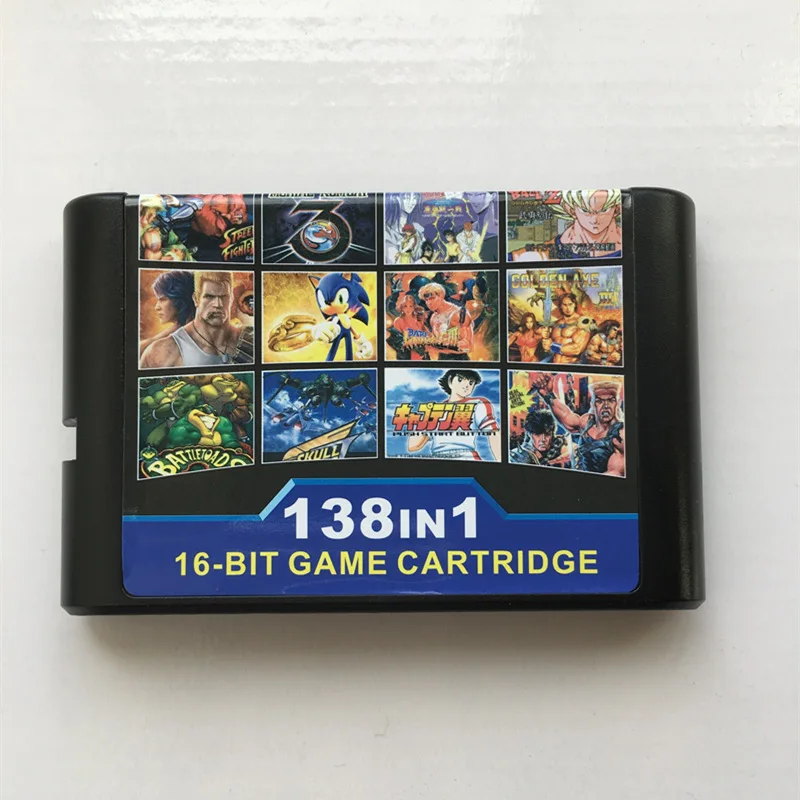 138 в 1 популярная Коллекция игр для SEGA GENESIS MegaDrive 16 битный картридж игровых