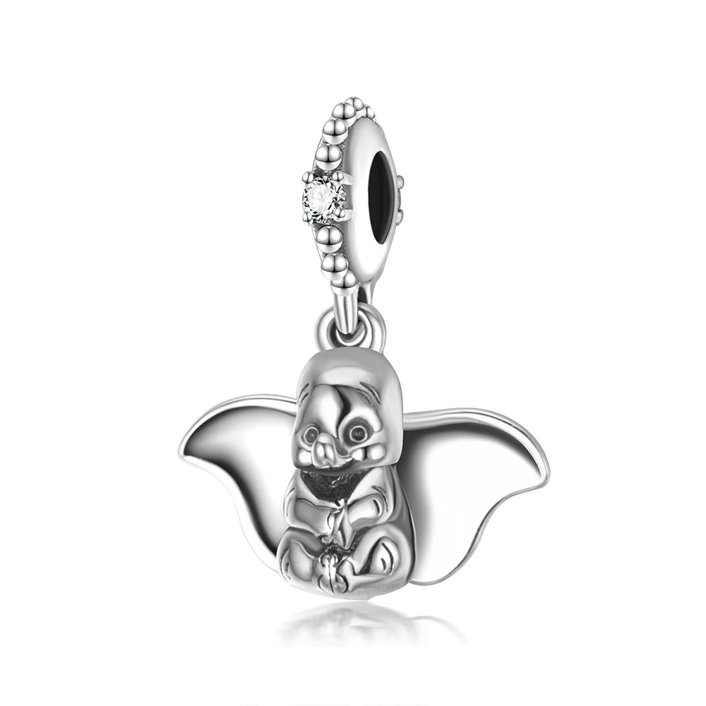 PSMB1438 Suplush, 925 пробы, серебряный шарм, вдохновленный природой, шарм, бабочка, цветок, бисер, подходит для бренда, очаровательный серебряный браслет 925 происхождения - Цвет: PSMB1438
