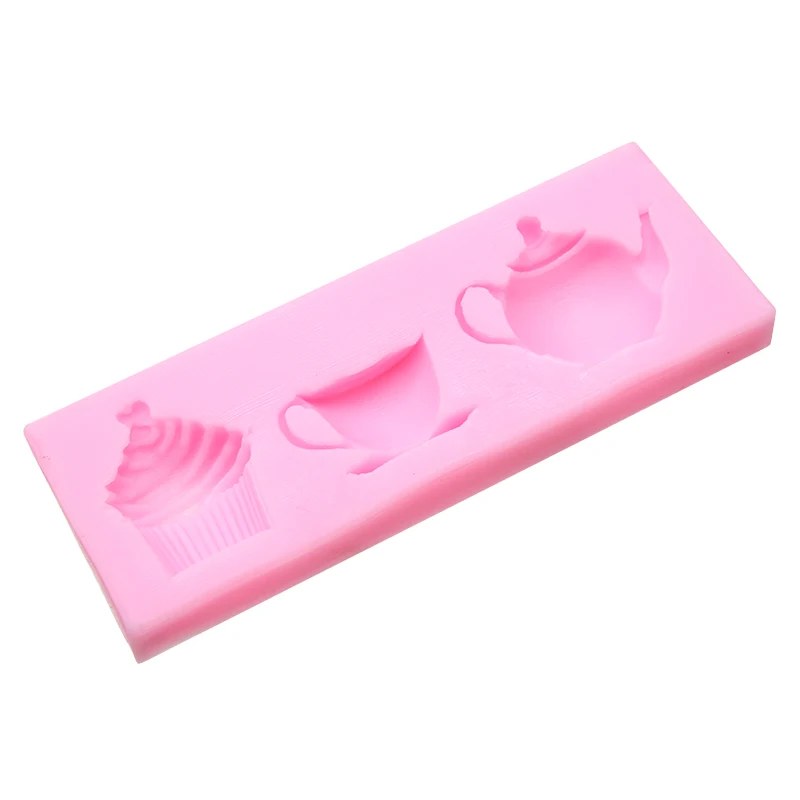 3D чайник Форма чашки торта силиконовая форма для помадки формы DIY шоколадные