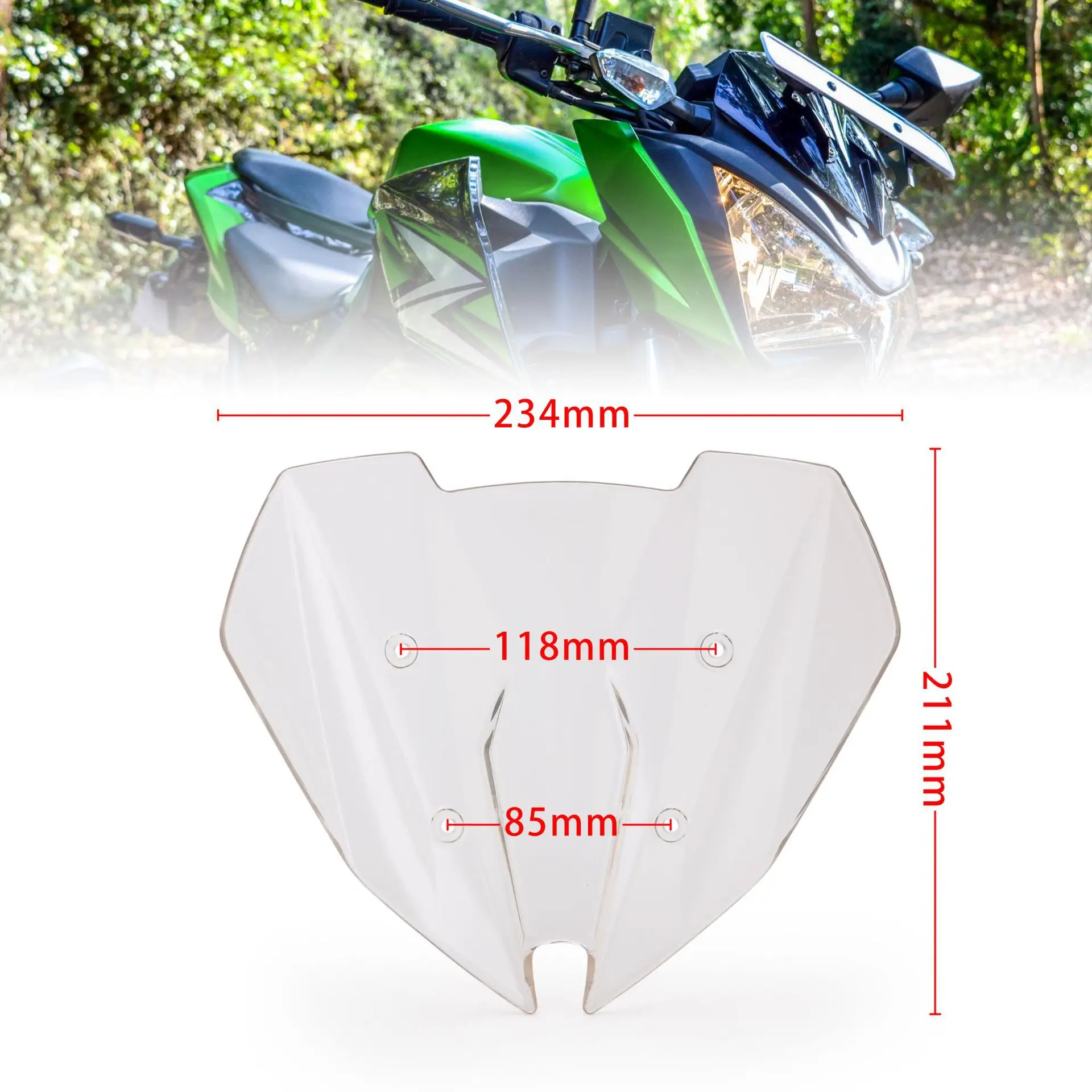 

Motorcycle accessories fairing windshield cover panel rectifier board suitable for Kawasaki Z250 z300 2013-2017 high quality