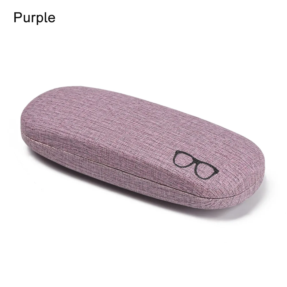 purple 1 шт. красивый портативный Чехол для очков для чтения, жесткий футляр для хранения очков, уличные солнцезащитные очки, защитные очки, аксессуары для очков - Цвет: purple