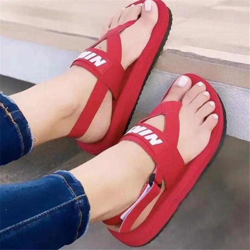

Large size sports platform sandals women 2021 summer new fashion bottom women's shoes casual womens sandals slippers slides