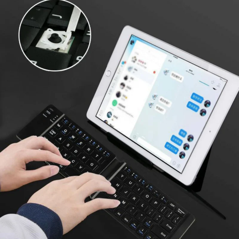 Bluetooth Portable Office Home Business Mute Power-Saving Wireless Folding Keyboard Easy To Carry Tablet Phone Keypad | Компьютеры и