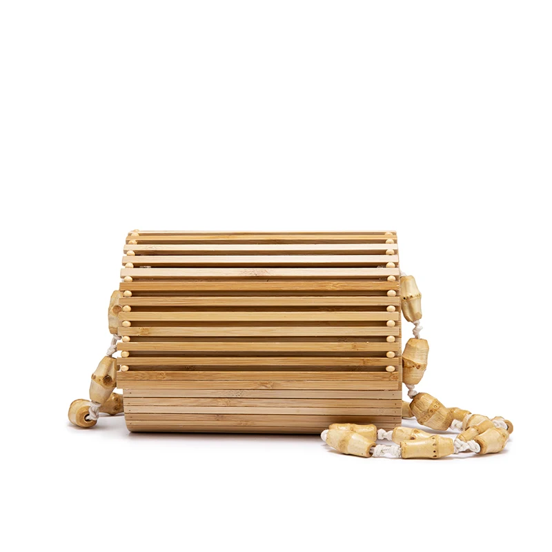 Realer сумка через плечо с клапаном женская мессенджер бамбуковая