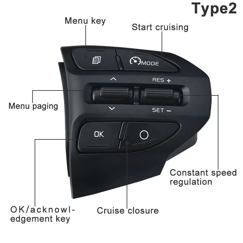 SPEEDWOW Кнопка рулевого колеса круиз контроль громкости для KIA K2 RIO RIO X LINE Кнопка Bluetooth круиз контроль громкости