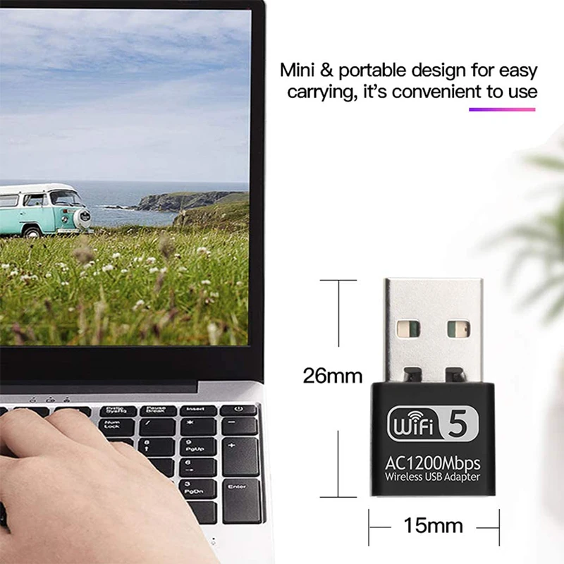 Wi-Fi-адаптер Realtek RTL8812BU 3 0 ГГц 5 2 4 Мбит/с | Компьютеры и офис