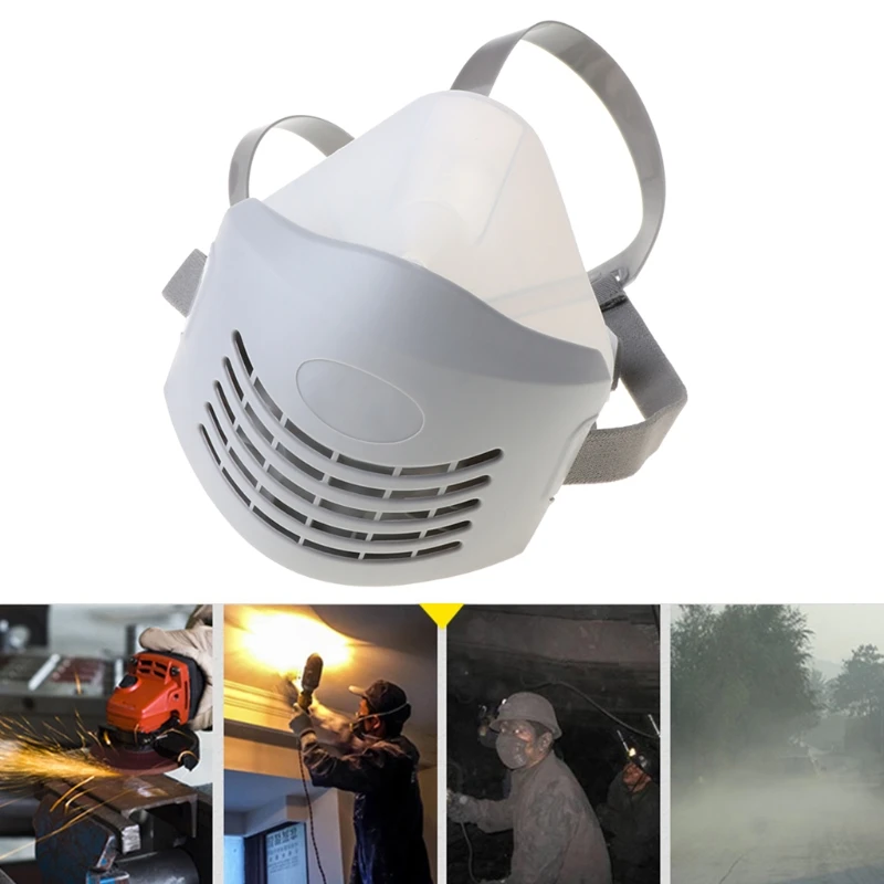 

Silicone Breathable Respirator Anti-dust PM2.5 Mask Face Mouth Cover Cotton