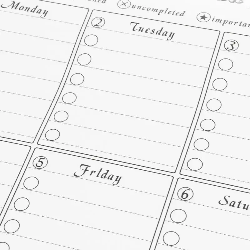 Магнитный настенный стикер для холодильника с календарем ежемесячный недельный