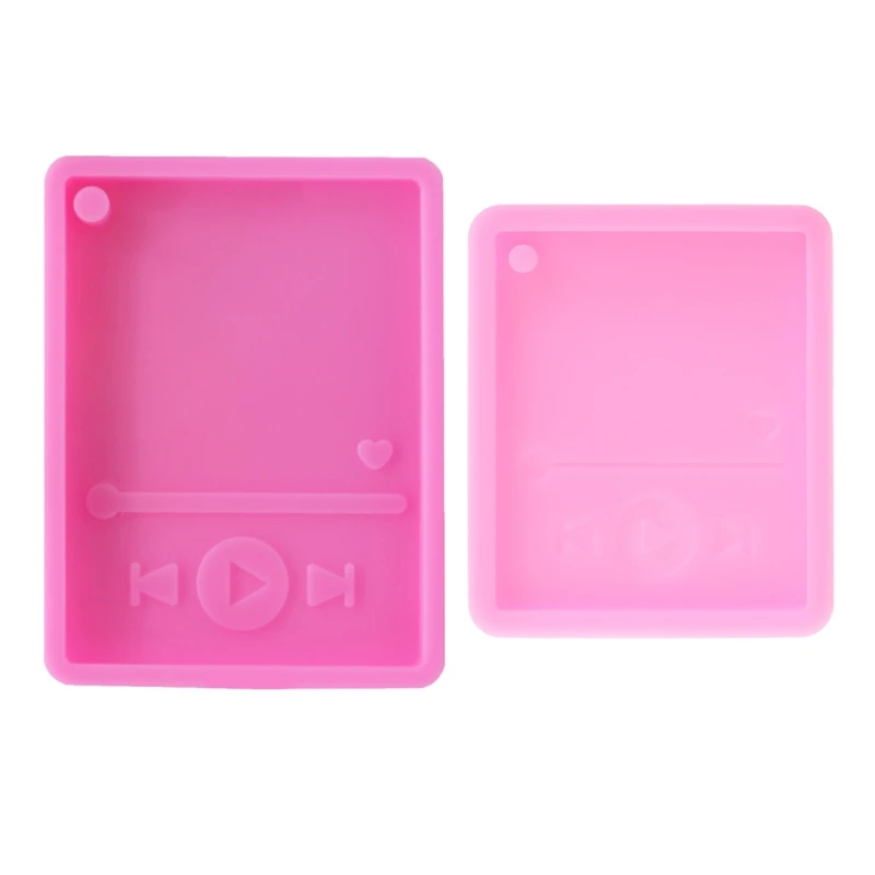 

Music Player Keychain Epoxy Resin Mold Jewelry Pendant Silicone Mould DIY Crafts Casting Tools