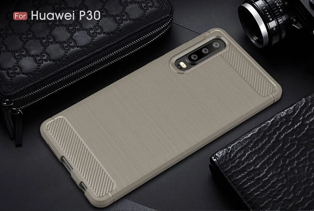 Для Huawei P30 Lite чехол из углеродного волокна противоударный чехол для телефона для Huawei P 30 Lite P30 Pro Чехол полная защита бампер